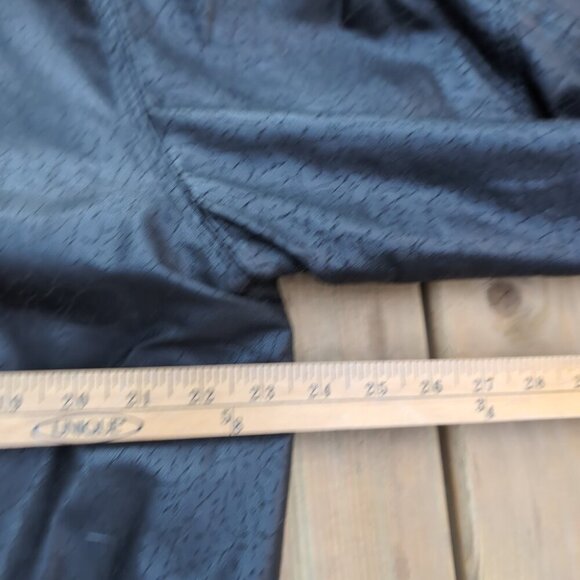 Vintage Y2K Bomber Jacket Men's Black Leather Retro Chic Stand-Up Collar Zip-Up - Picture 4 of 6